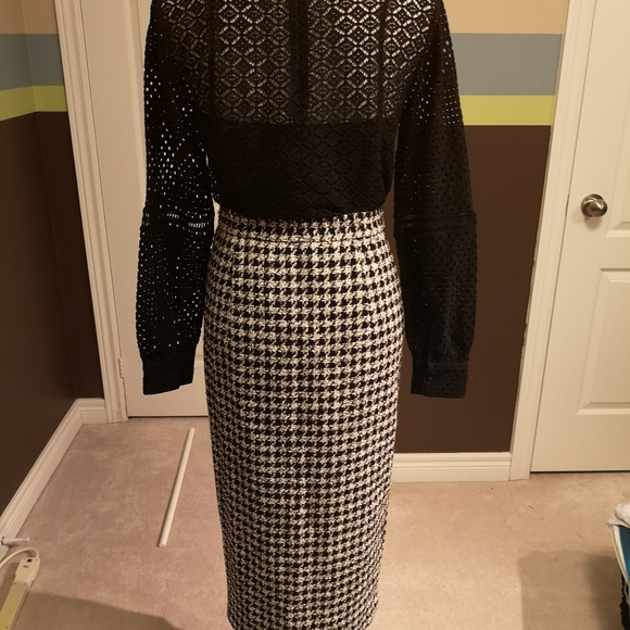 Zara houndstooth skirt - Picture 3 of 4